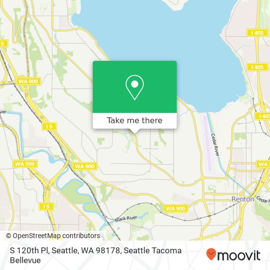 S 120th Pl, Seattle, WA 98178 map