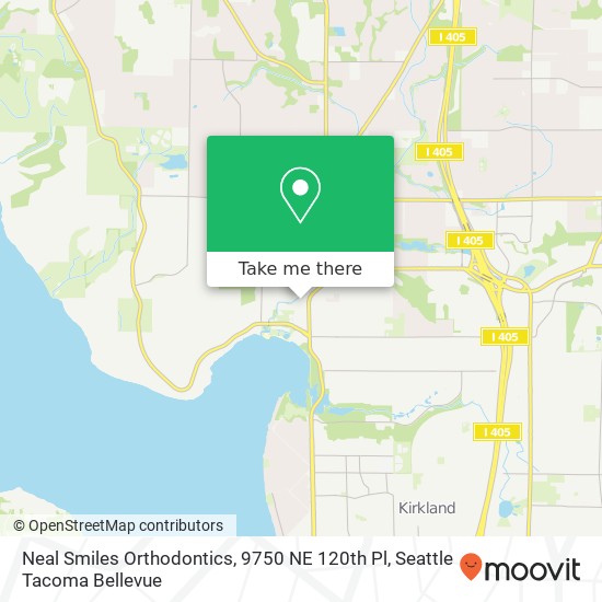 Neal Smiles Orthodontics, 9750 NE 120th Pl map