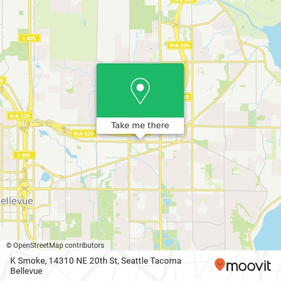 K Smoke, 14310 NE 20th St map