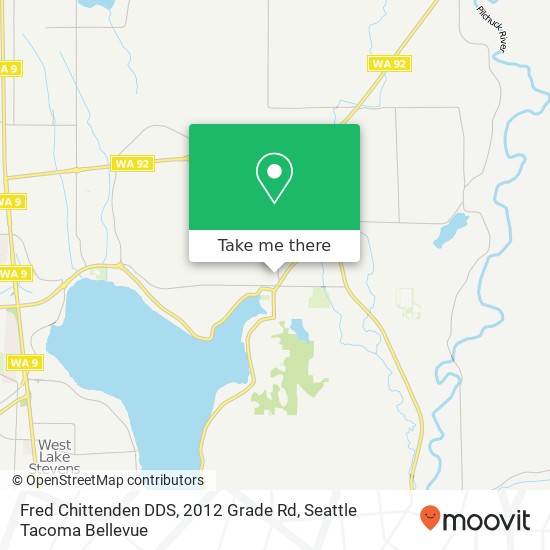 Mapa de Fred Chittenden DDS, 2012 Grade Rd