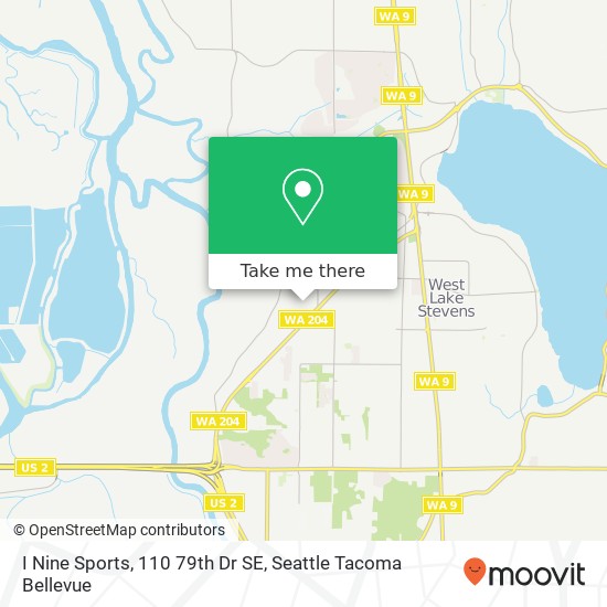 Mapa de I Nine Sports, 110 79th Dr SE