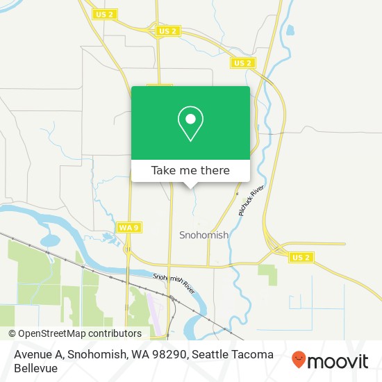 Avenue A, Snohomish, WA 98290 map