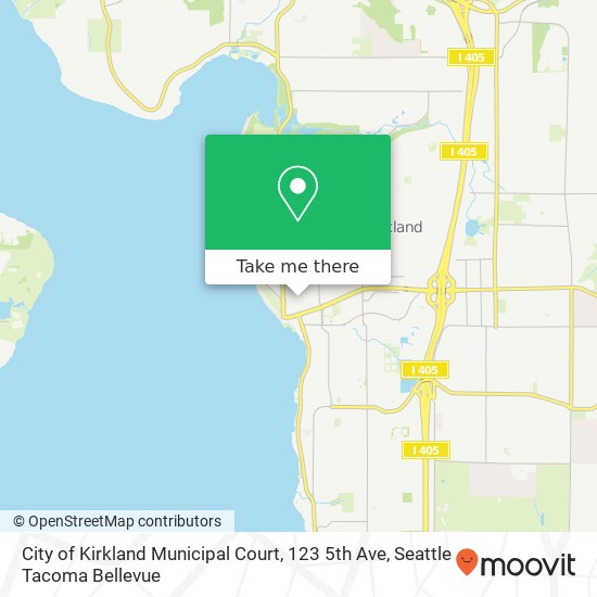 City of Kirkland Municipal Court, 123 5th Ave map