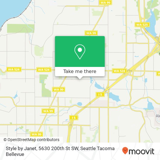 Mapa de Style by Janet, 5630 200th St SW