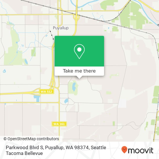 Mapa de Parkwood Blvd S, Puyallup, WA 98374