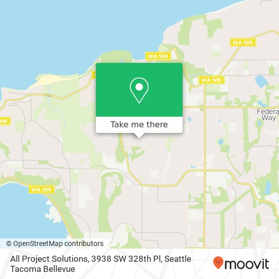 Mapa de All Project Solutions, 3938 SW 328th Pl