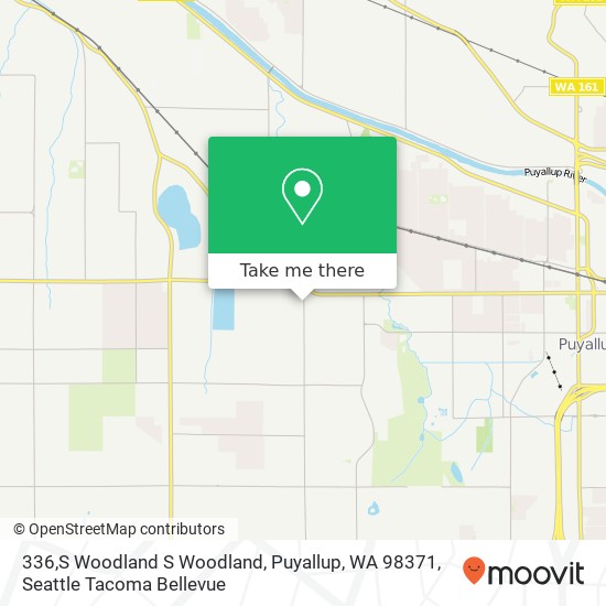 Mapa de 336,S Woodland S Woodland, Puyallup, WA 98371