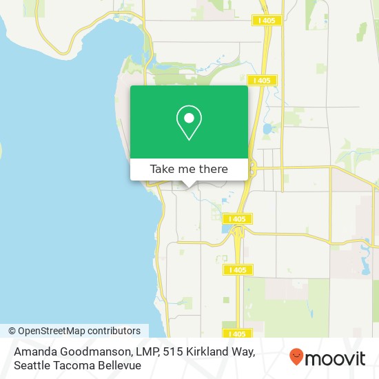 Mapa de Amanda Goodmanson, LMP, 515 Kirkland Way