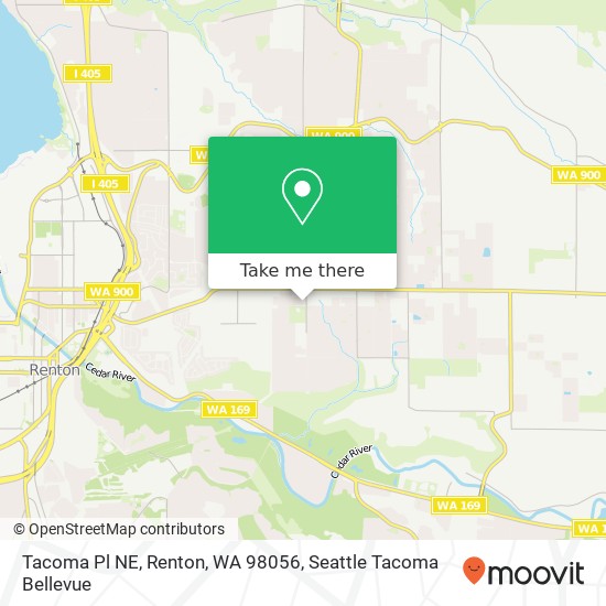 Tacoma Pl NE, Renton, WA 98056 map