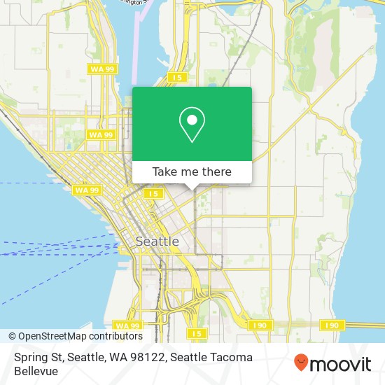 Mapa de Spring St, Seattle, WA 98122