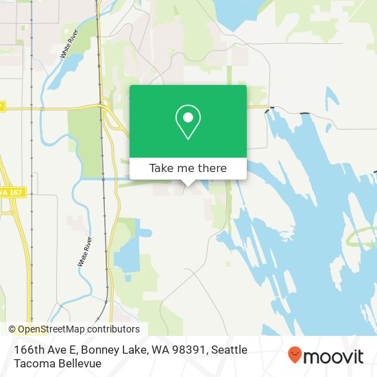 Mapa de 166th Ave E, Bonney Lake, WA 98391