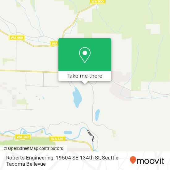 Mapa de Roberts Engineering, 19504 SE 134th St