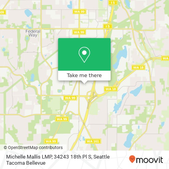 Mapa de Michelle Mallis LMP, 34243 18th Pl S