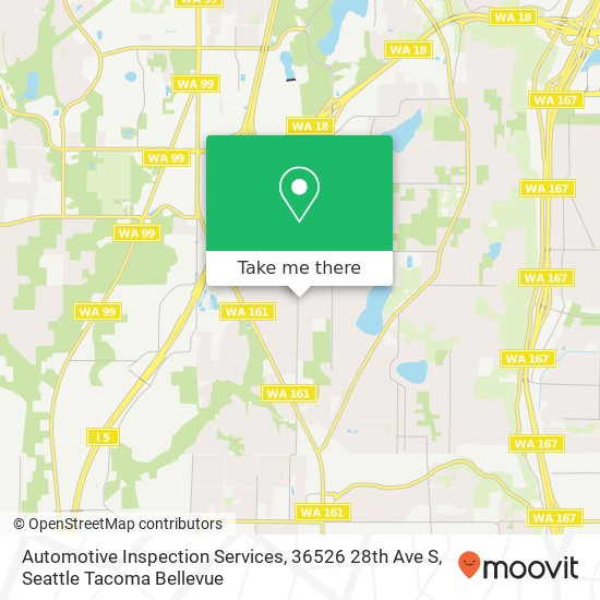 Mapa de Automotive Inspection Services, 36526 28th Ave S