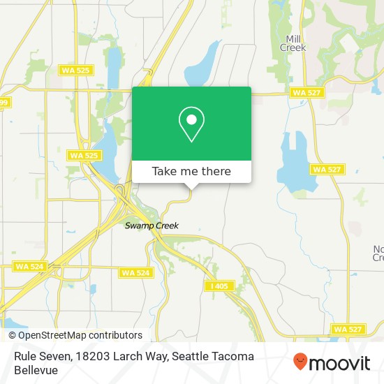 Rule Seven, 18203 Larch Way map