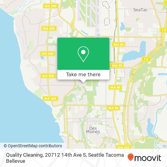 Mapa de Quality Cleaning, 20712 14th Ave S