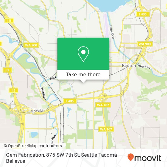 Mapa de Gem Fabrication, 875 SW 7th St