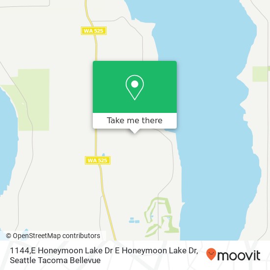 Mapa de 1144,E Honeymoon Lake Dr E Honeymoon Lake Dr, Greenbank, WA 98253