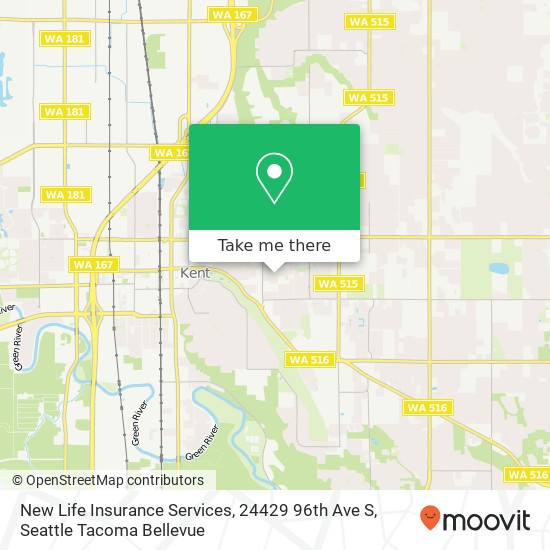 New Life Insurance Services, 24429 96th Ave S map