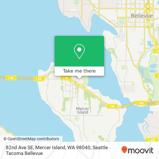 82nd Ave SE, Mercer Island, WA 98040 map