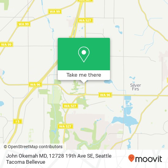 Mapa de John Okemah MD, 12728 19th Ave SE