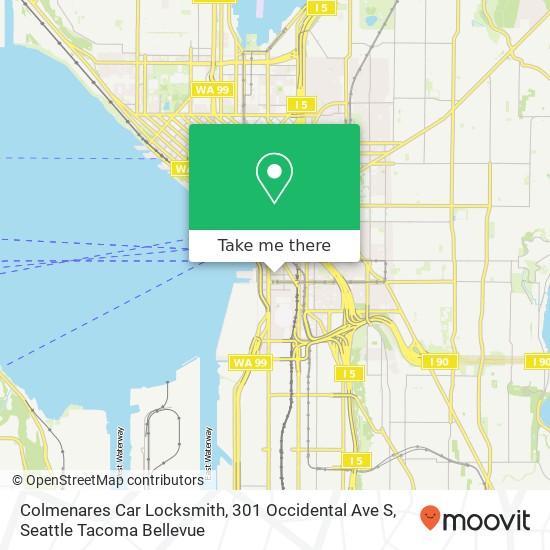 Colmenares Car Locksmith, 301 Occidental Ave S map