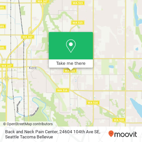 Mapa de Back and Neck Pain Center, 24604 104th Ave SE