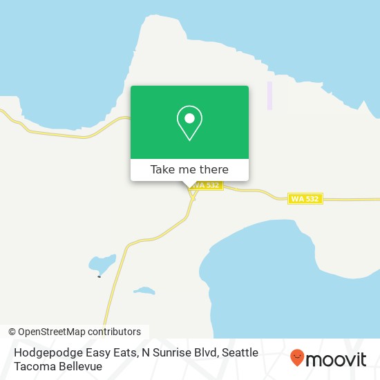 Mapa de Hodgepodge Easy Eats, N Sunrise Blvd