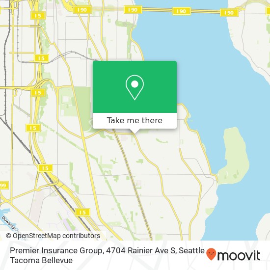 Premier Insurance Group, 4704 Rainier Ave S map