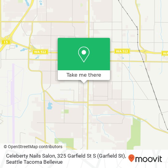 Mapa de Celeberty Nails Salon, 325 Garfield St S