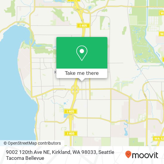 Mapa de 9002 120th Ave NE, Kirkland, WA 98033