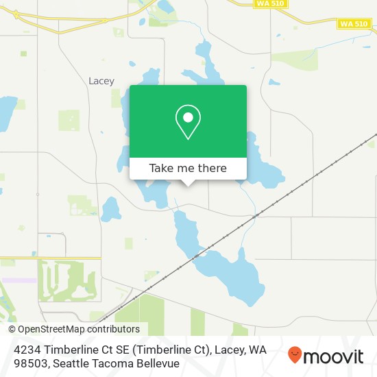 Mapa de 4234 Timberline Ct SE (Timberline Ct), Lacey, WA 98503
