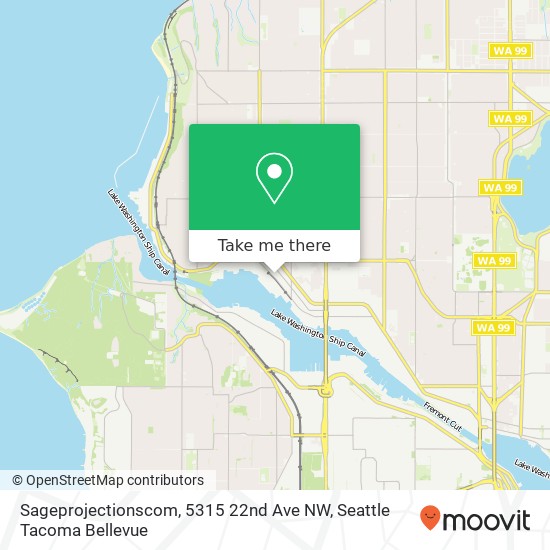 Sageprojectionscom, 5315 22nd Ave NW map