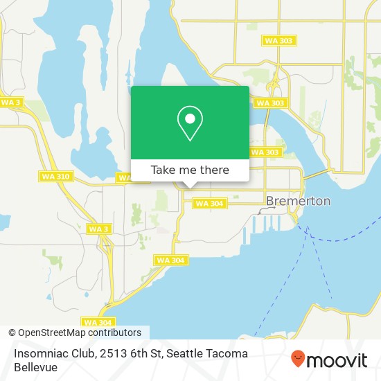 Mapa de Insomniac Club, 2513 6th St