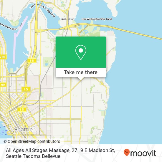 Mapa de All Ages All Stages Massage, 2719 E Madison St