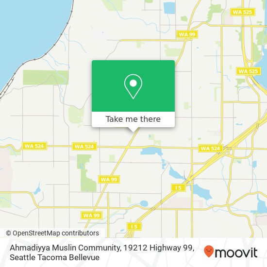 Ahmadiyya Muslin Community, 19212 Highway 99 map