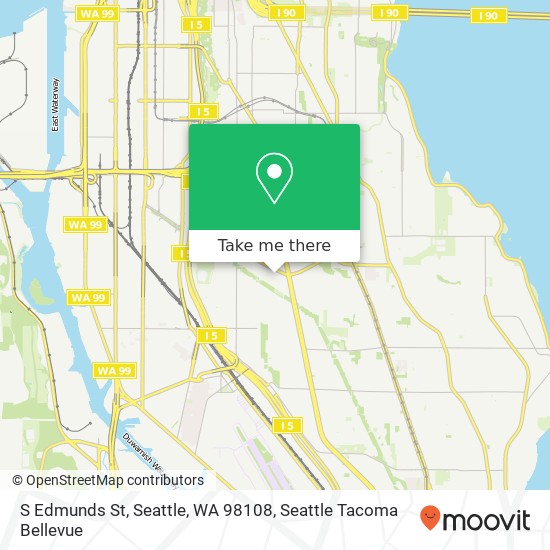 Mapa de S Edmunds St, Seattle, WA 98108