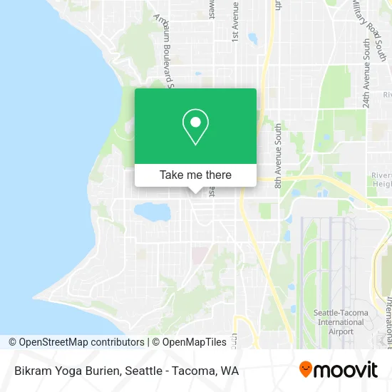 Bikram Yoga Burien map