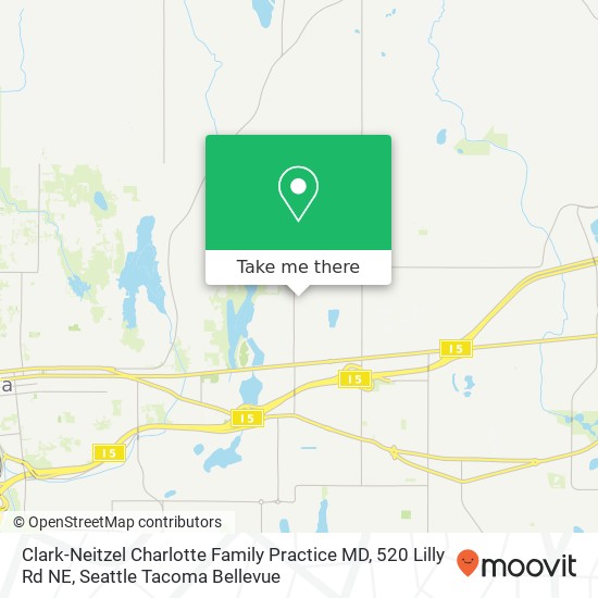 Mapa de Clark-Neitzel Charlotte Family Practice MD, 520 Lilly Rd NE