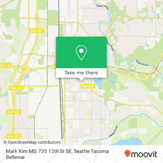 Mapa de Mark Kim MD, 735 12th St SE