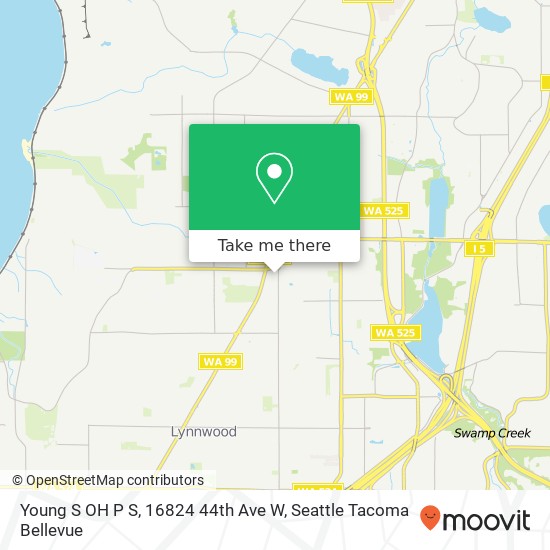 Mapa de Young S OH P S, 16824 44th Ave W