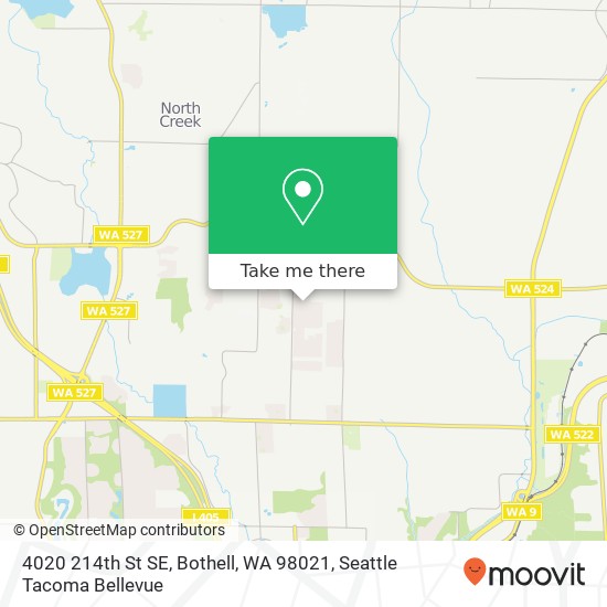 Mapa de 4020 214th St SE, Bothell, WA 98021