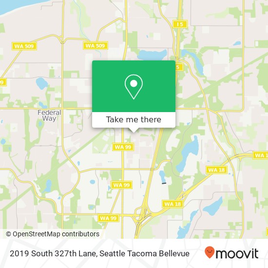 2019 South 327th Lane, 2019 S 327th Ln, Federal Way, WA 98003, USA map