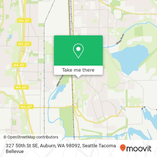 Mapa de 327 50th St SE, Auburn, WA 98092