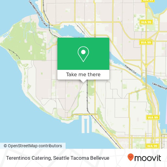 Terentinos Catering map