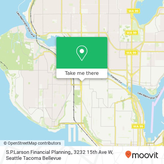 S.P.Larson Financial Planning,, 3232 15th Ave W map