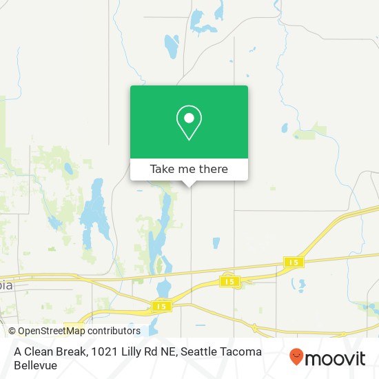 Mapa de A Clean Break, 1021 Lilly Rd NE