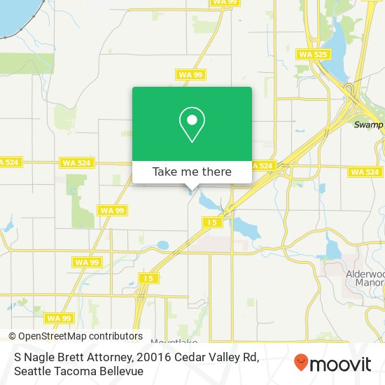 Mapa de S Nagle Brett Attorney, 20016 Cedar Valley Rd