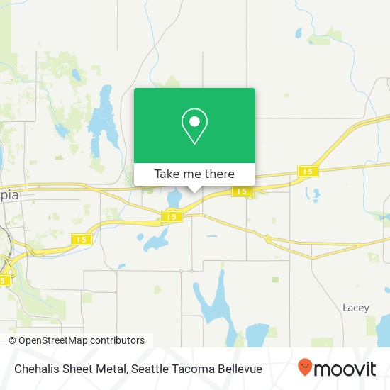 Mapa de Chehalis Sheet Metal