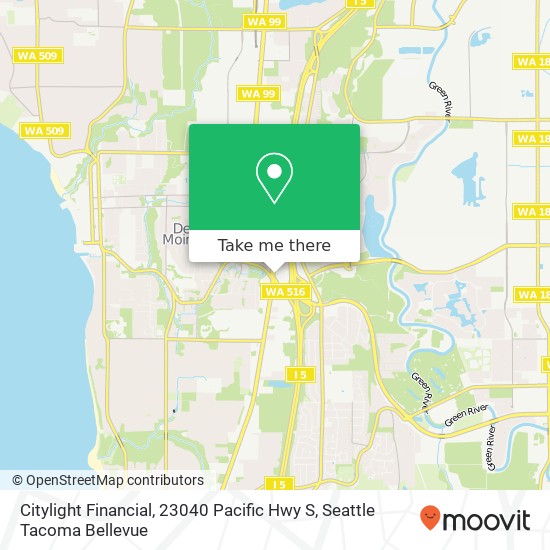 Mapa de Citylight Financial, 23040 Pacific Hwy S